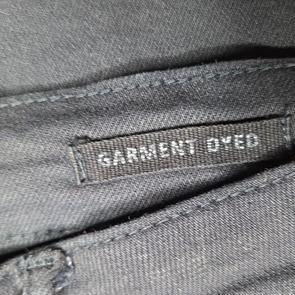 Judy Blue JB88807  Wide Leg  Jeans Women's 13/31 Black Garment Dyed Cropped - Picture 5 of 7